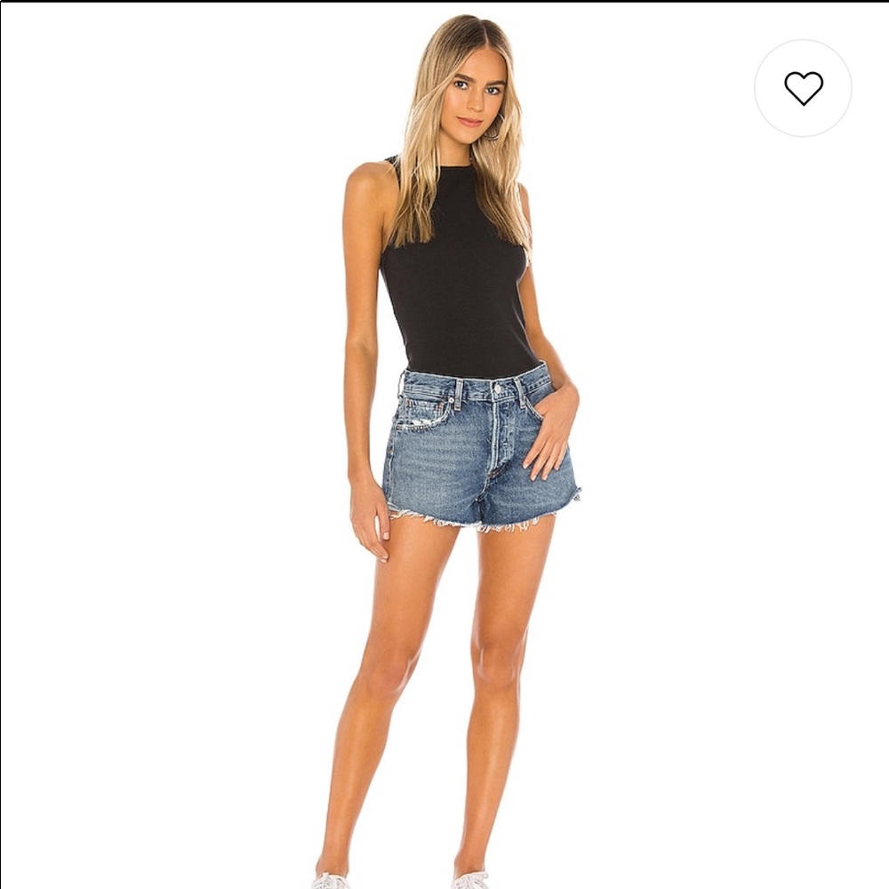 Agolde Parker vintage cut off short in lowkey